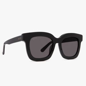 Diff Carson XS Sunglasses | Black Dark Smoke | Polarized